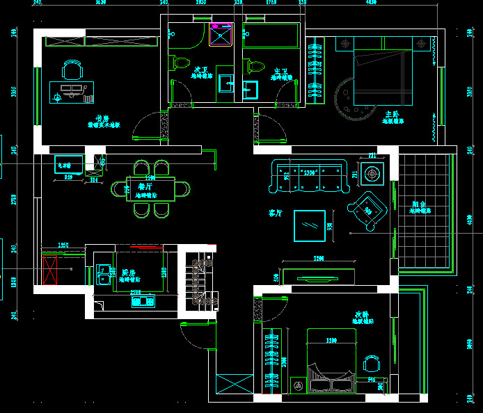 鐘鼎山莊18幢D3戶(hù)型131平米 戶(hù)型